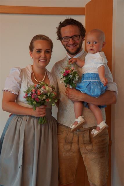Sabrina und Georg Salchegger mit Tocher Lea am 06. Juni 2018