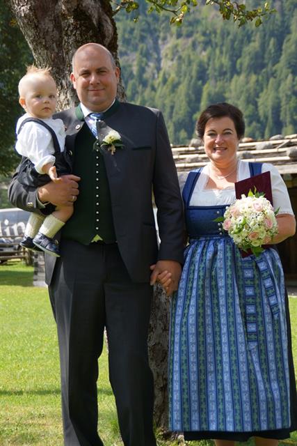 Elisabeth und Thomas Städele mit Sohn Thomas am 18. August 2018